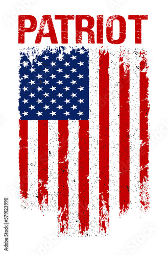 Cuadro en lienzo American Flag Patriot Design