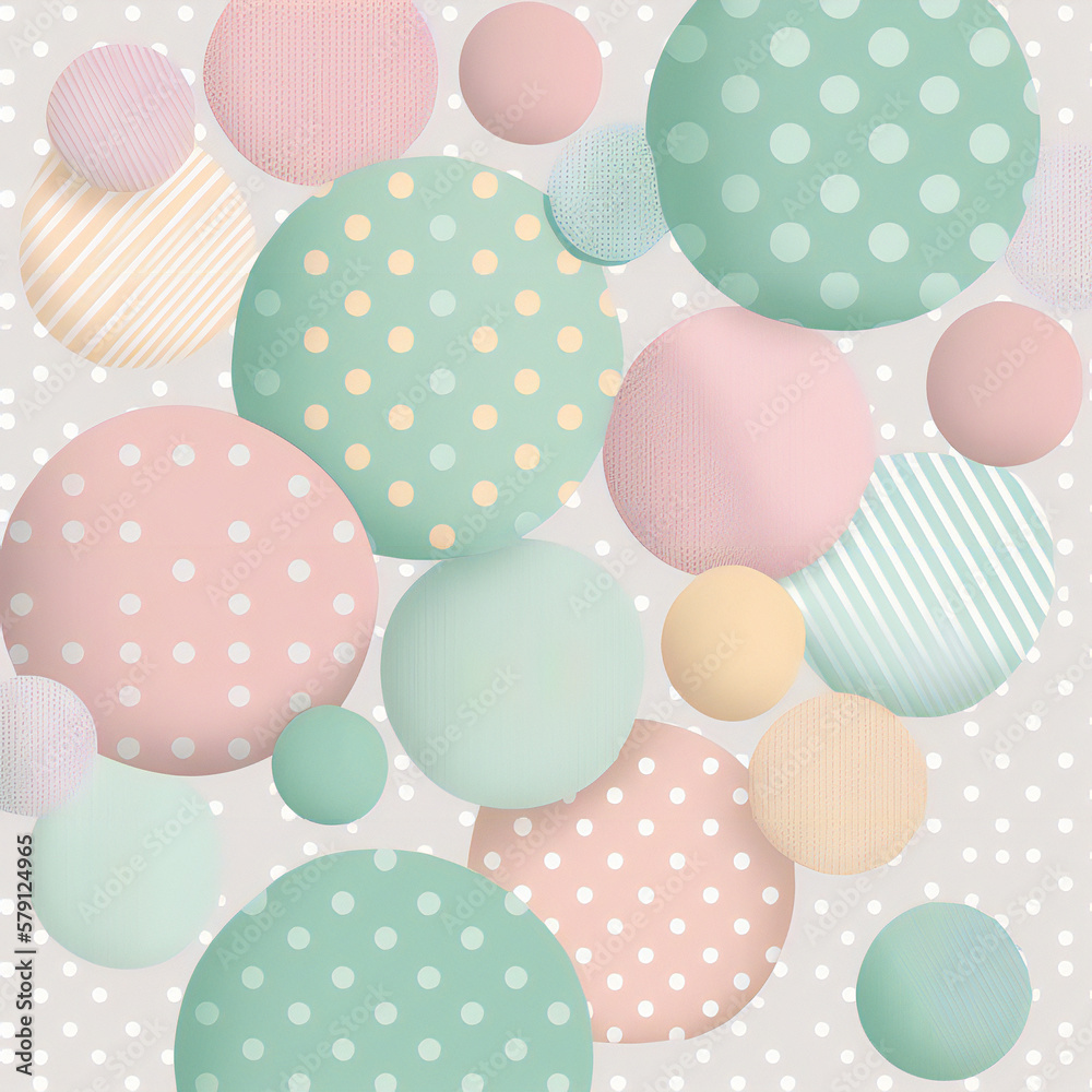 colorful polka dots pattern