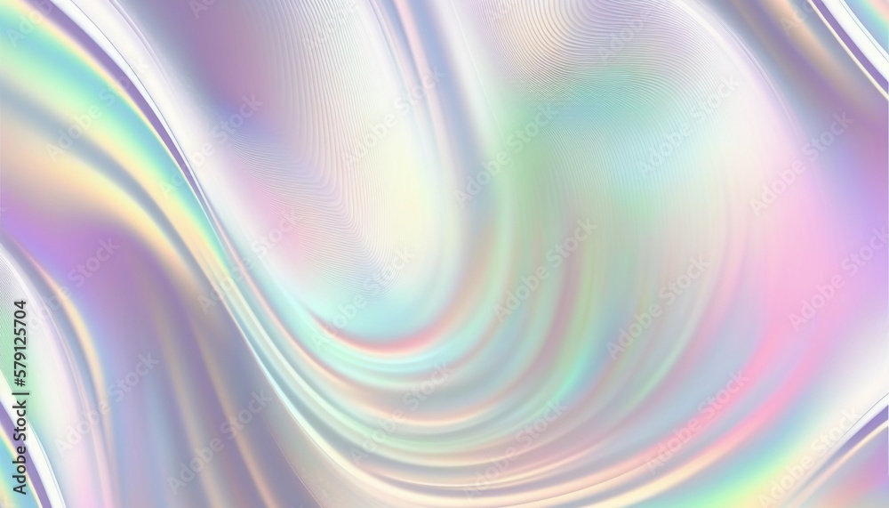 Horizontal abstract pastel holographic texture background
