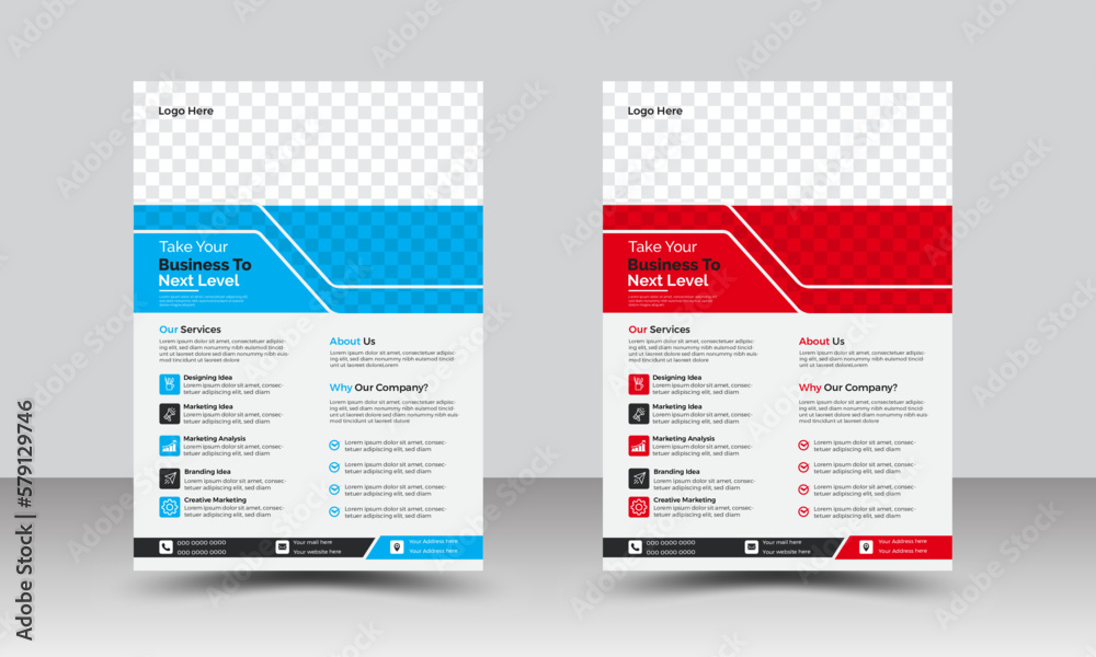 
Creative Corporate & Business Flyer Brochure Template Design.
