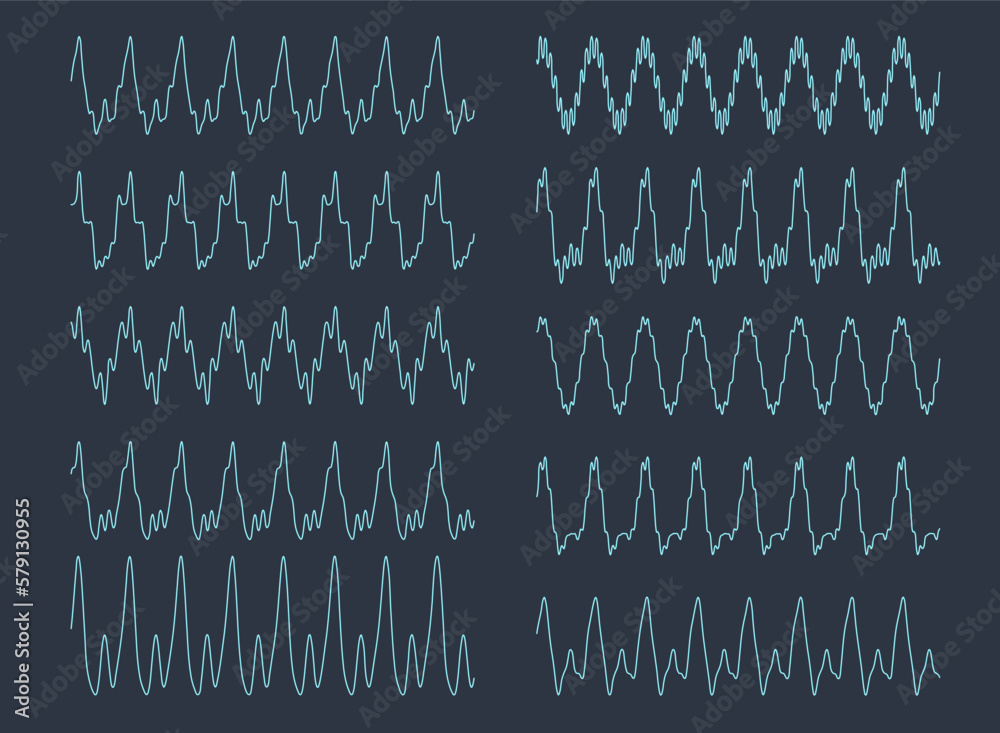 Fourier Waves diagram - visualization of acoustic oscillation types ...