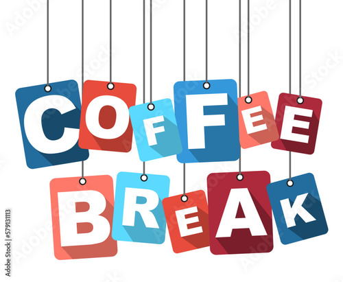 vector illustration background coffee break
