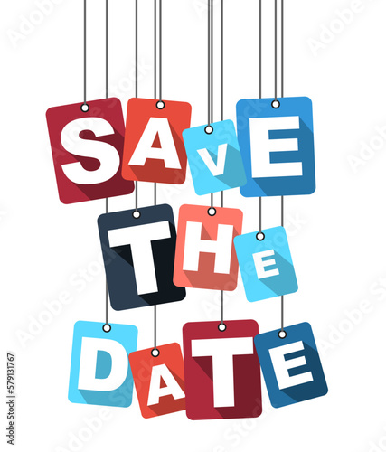 vector illustration background save the date