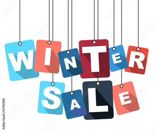 vector illustration background winter sale