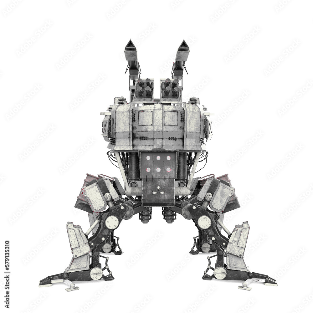 walking apocalyptic drone front view walking apocalyptic drone front view
