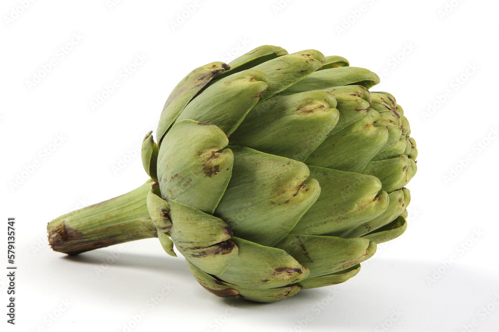 Fototapeta premium Artichoke on white background seamless