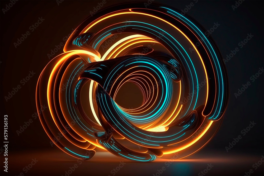 3d render, abstract geometric neon background 3d render, abstract geometric neon background