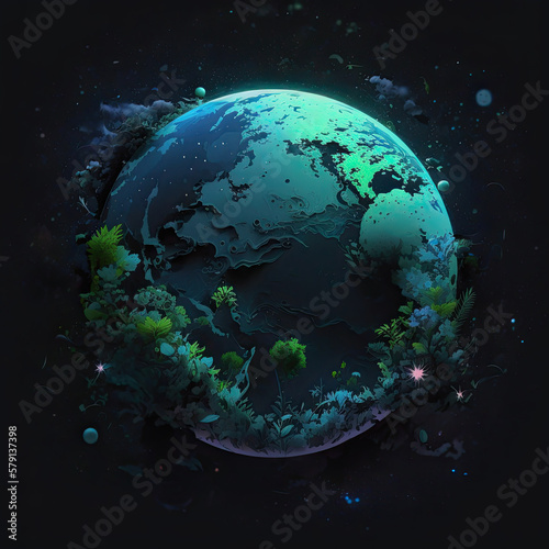 Earth  s Day. Eco friendly concept. World environment day background. Save the earth. Generative AI