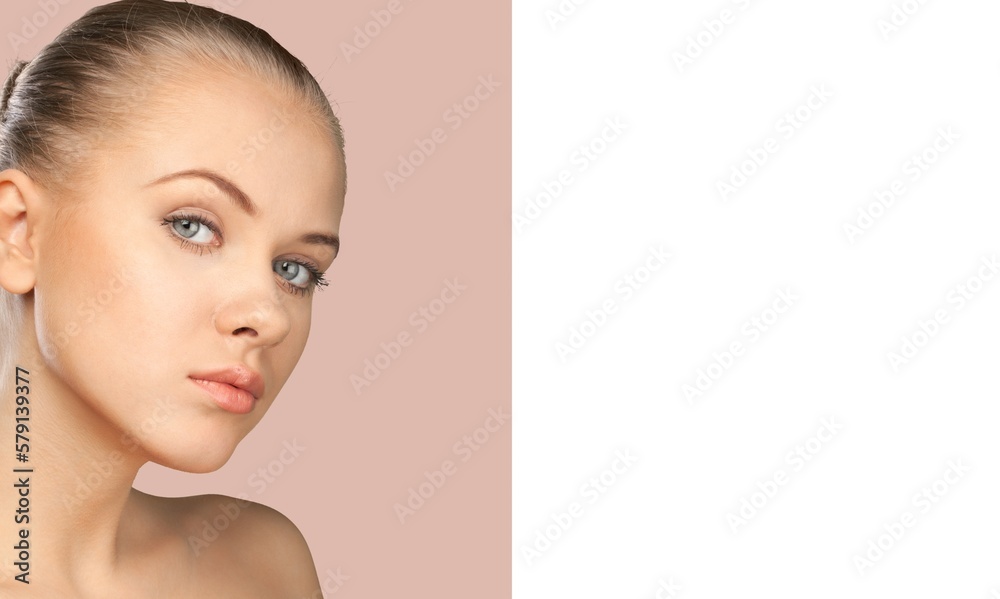 Beauty Woman with clean perfect skin. Beauty Woman with clean perfect skin.