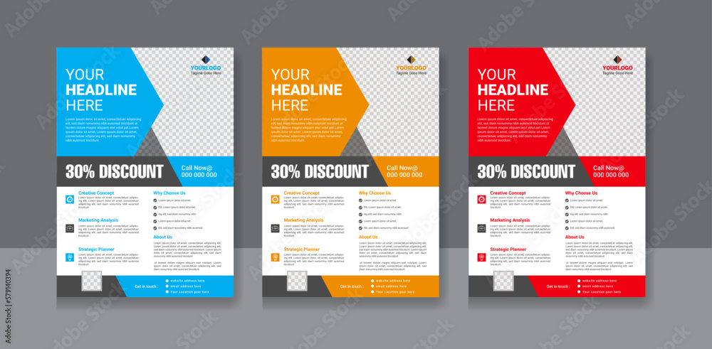 Brochure template flyer background for business design, Business Flyer Layout, Vector Brochure Flyer design Layout template, size A4, Curve design