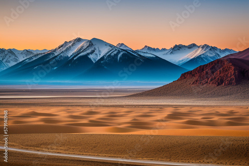 sunrise in the mountains