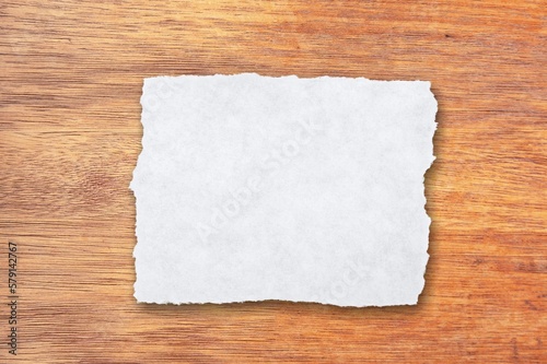 Fotografia White old paper sheet for baking culinary