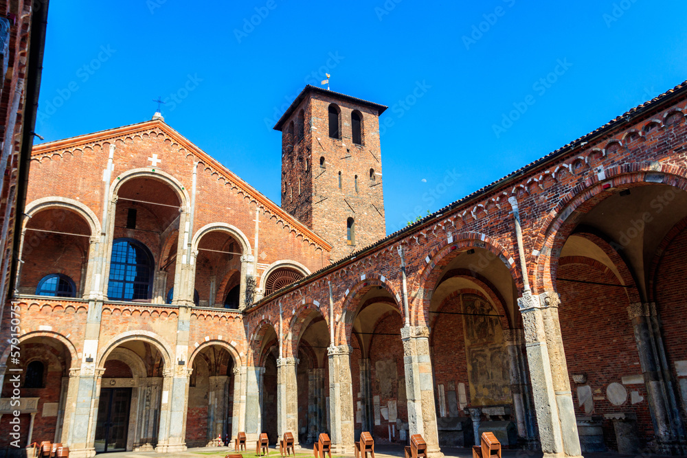 Basilica of Sant'Ambrogio in Milan, Italy