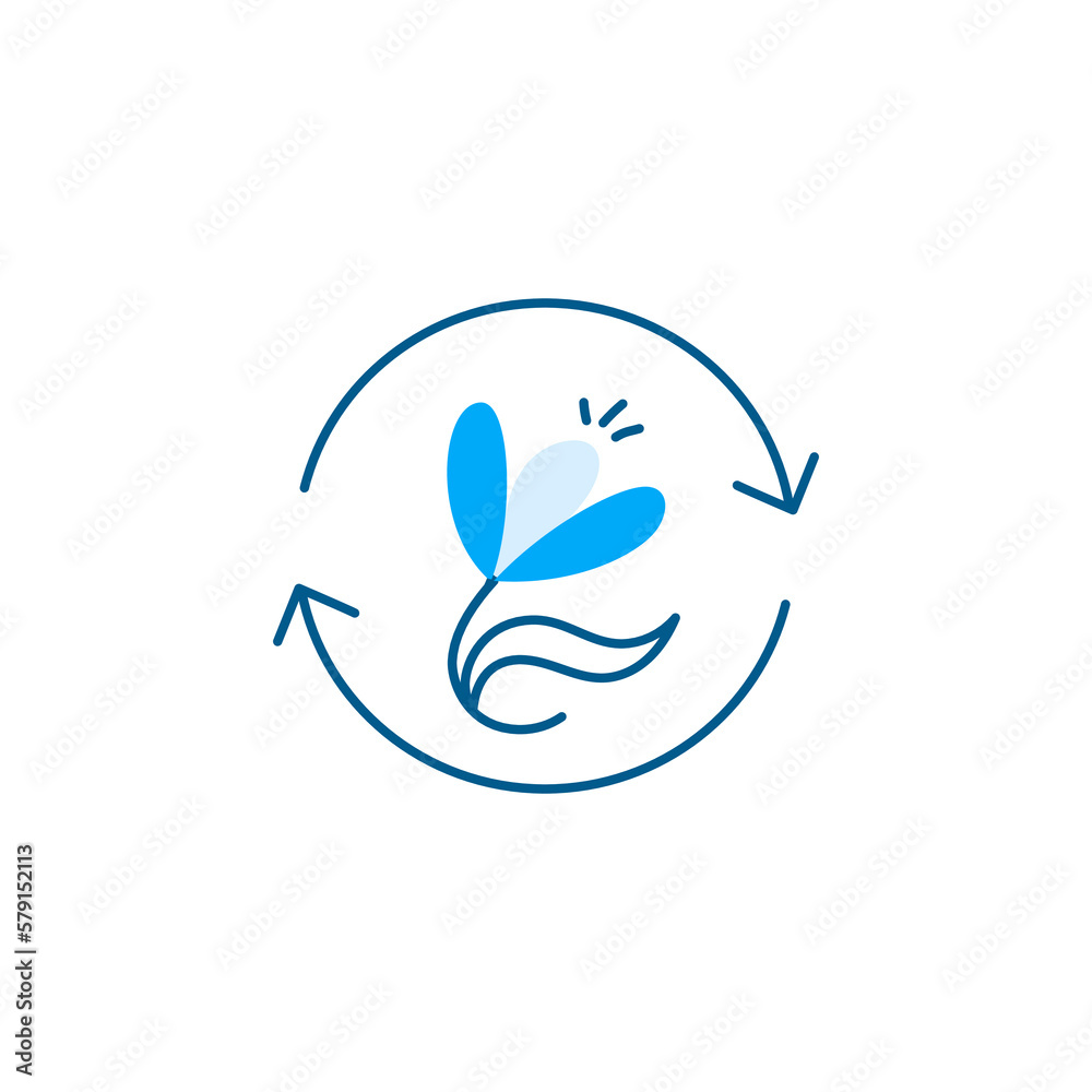 Fototapeta premium Bio Product Icon - Organic and Chemical-free Product Symbol