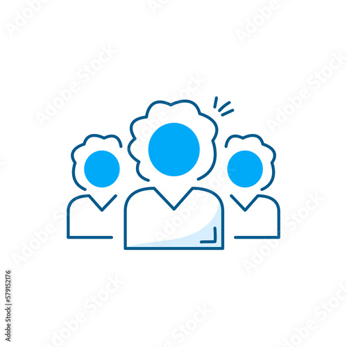 Minority-owned vector line icon.