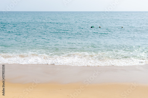 A beautiful empty beach in Sierra Leone, West Africa