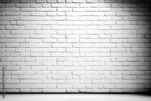 The White Brick Wall Background. 