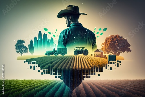 Agriculture business technology. AI