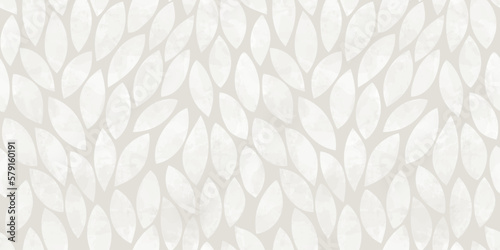 Green leaves seamless vector pattern. Watercolor tea leaf background, textured jungle print.