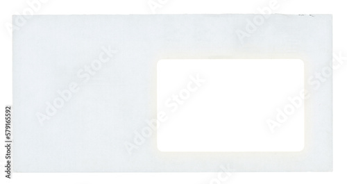 Letter envelope with transparent label PNG