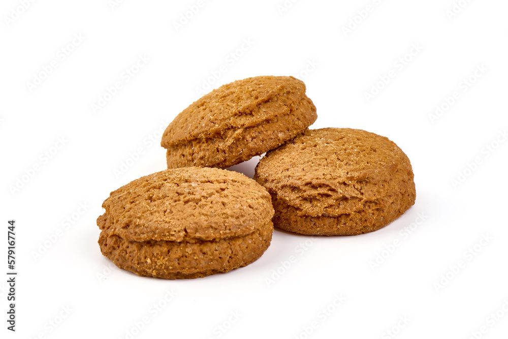 Oatmeal Cookies, isolated on white background. Oatmeal Cookies, isolated on white background.