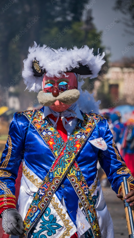 Carnival dancers, a custom that takes place in Cholula, Puebla.