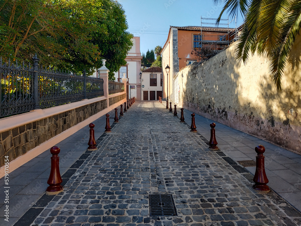 Φωτογραφία View on the landscape and cityscape of the La Orotava historic town which sits in a beautiful valley of banana plantations
