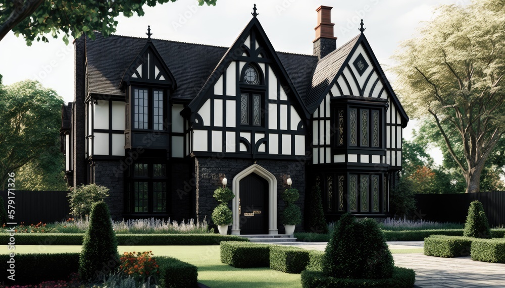 Tudor sales style black
