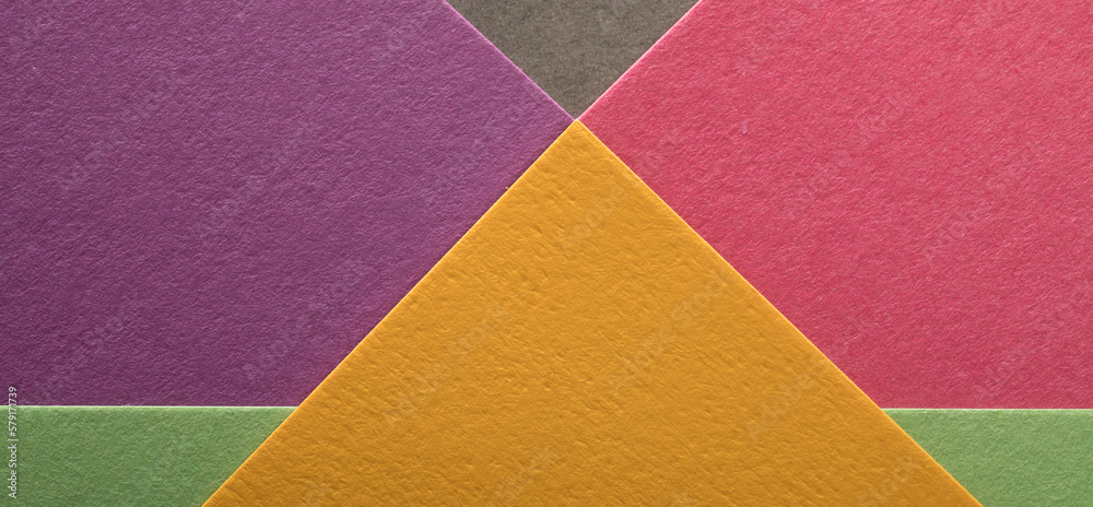 Fototapeta premium texture of multi-colored paper macro with lines.close-up of cardboard paper in different colors and shades for wallpaper banner background