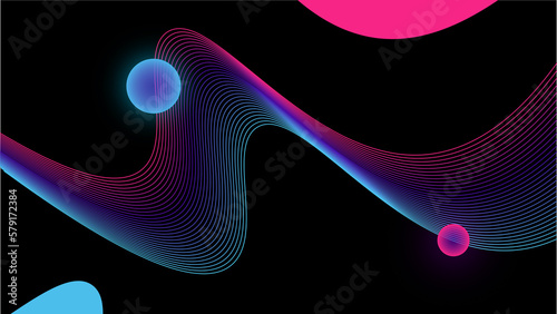 wave lines gradient lines background 
