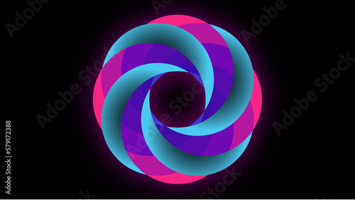 vortex shape black lines background
