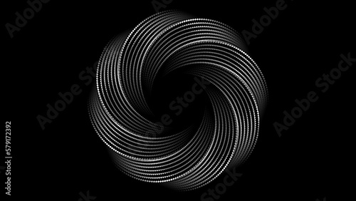 vortex shape black lines background