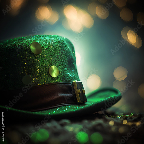 St. Patrick's Day Hat, made with Generative AI. 