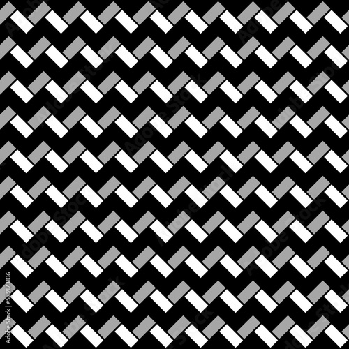 Zigzag blocks background. Herringbone wallpaper. Seamless surface pattern with repeated rectangular tiles. Classic geometric ornament. Slabs abstract. Digital paper, textile print, page fill. Vector.