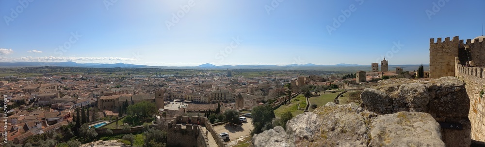 Panorama scape of Extremadura,  Spain 