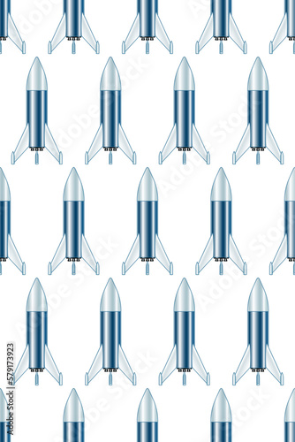 Space rocket pattern