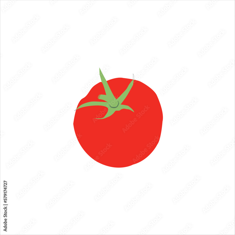 A beautiful red tomato vector art work. A beautiful red tomato vector art work.