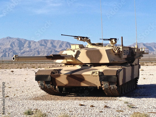 modern military tank, USA photo