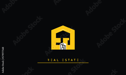 Real Estate letters Initials Monogram logo EJ , JE photo