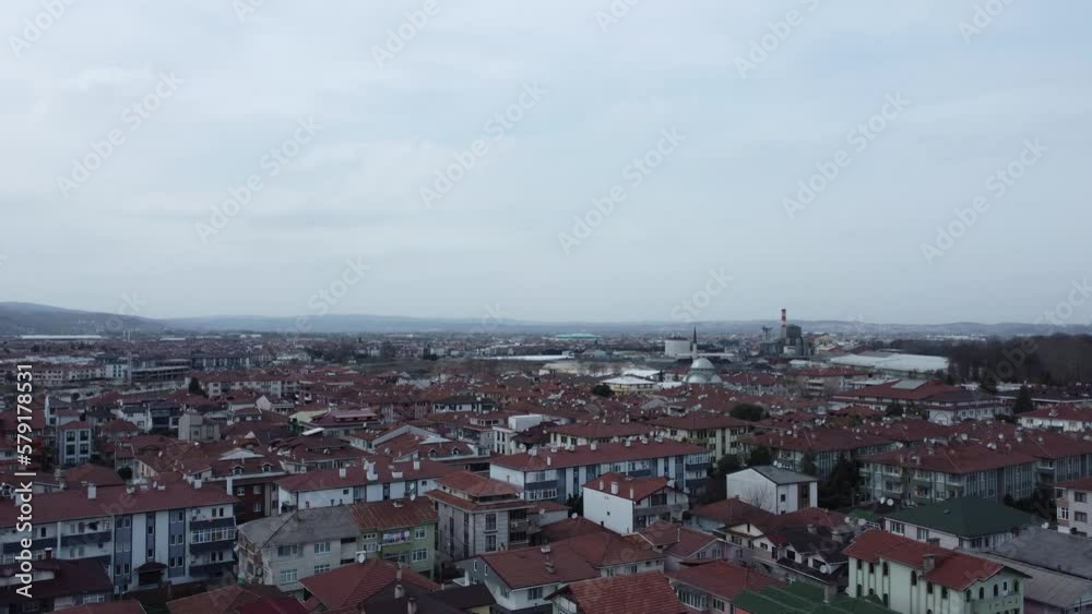 Aerial view of Sakarya, Adapazari. Drone view of Sakarya city in Turkey. Adapazari city center. Aerial view of Sakarya, Adapazari. Drone view of Sakarya city in Turkey. Adapazari city center.