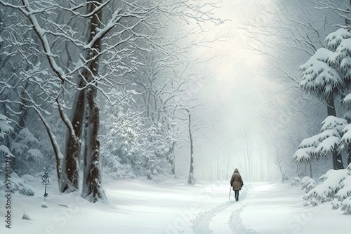Winter Wonderland of White Coats Generative AI © pngking
