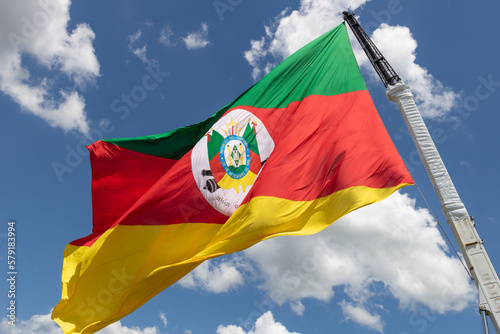 Bandeira gigante do estado do Rio Grande do Sul photo