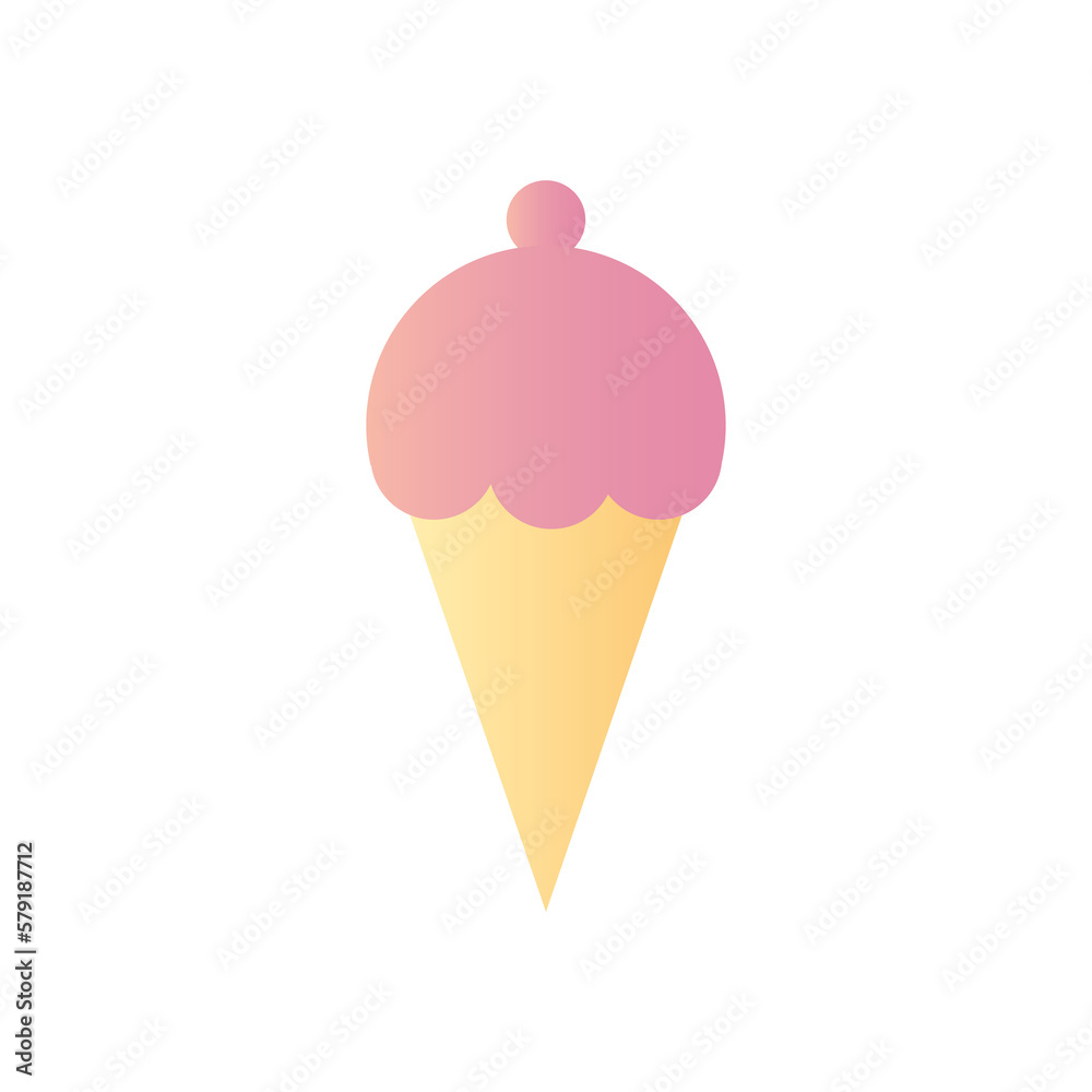Ice cream cone PNG image icon with transparent background Ice cream cone PNG image icon with transparent background