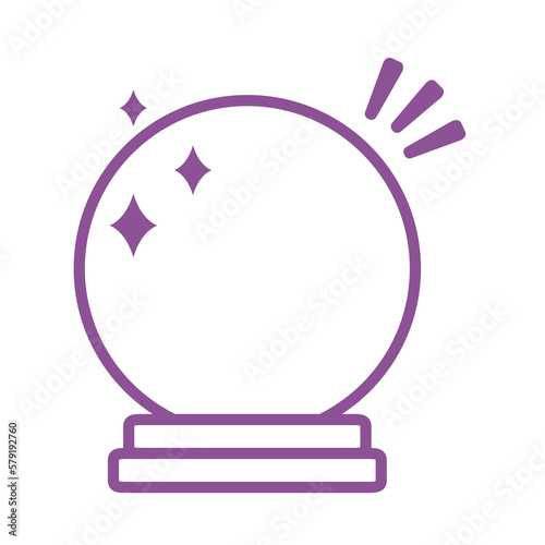 witch crystal ball icon png image with transparent background photo