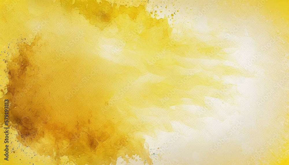Yellow paint abstract background. Wallpaper. Generative AI