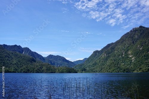 Landscape in the south of Chile