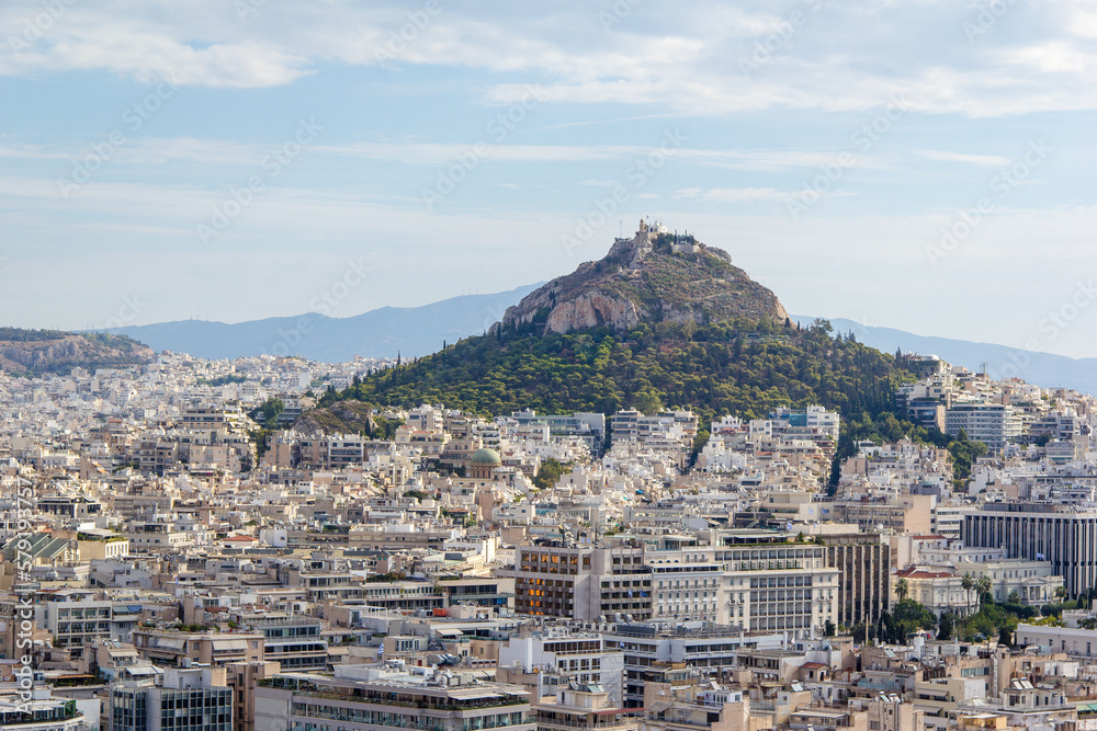 Views of Athens, Greece from atop the Acropolis.