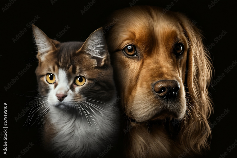 The dog and a cat: lifelong companion