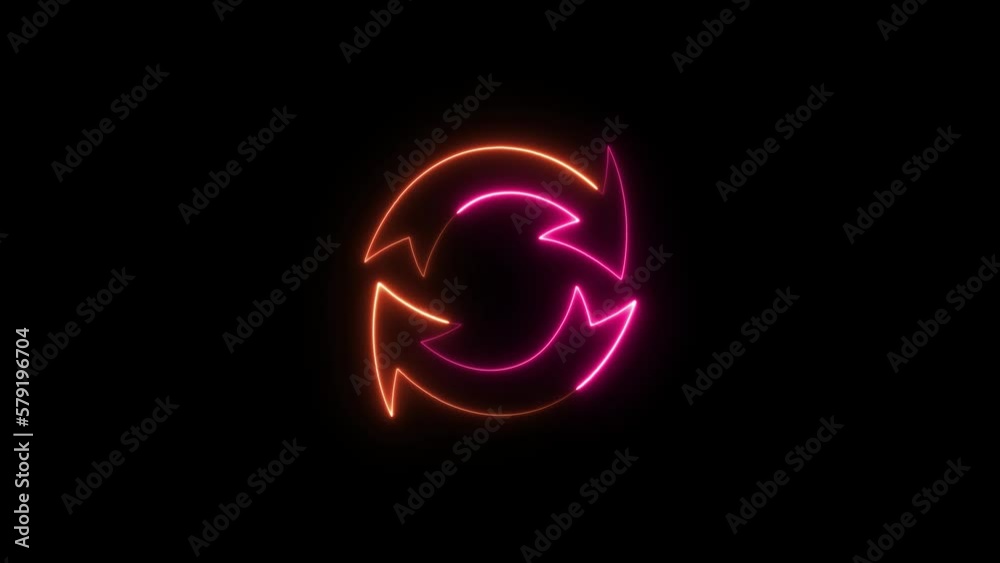 glowing neon sign glowing neon sign
