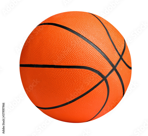 New orange basketball ball isolated on white © New Africa